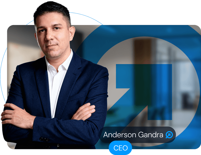 Anderson Gandra, CEO da GR Assessoria Contábil, em retrato corporativo para página de consultoria contábil
