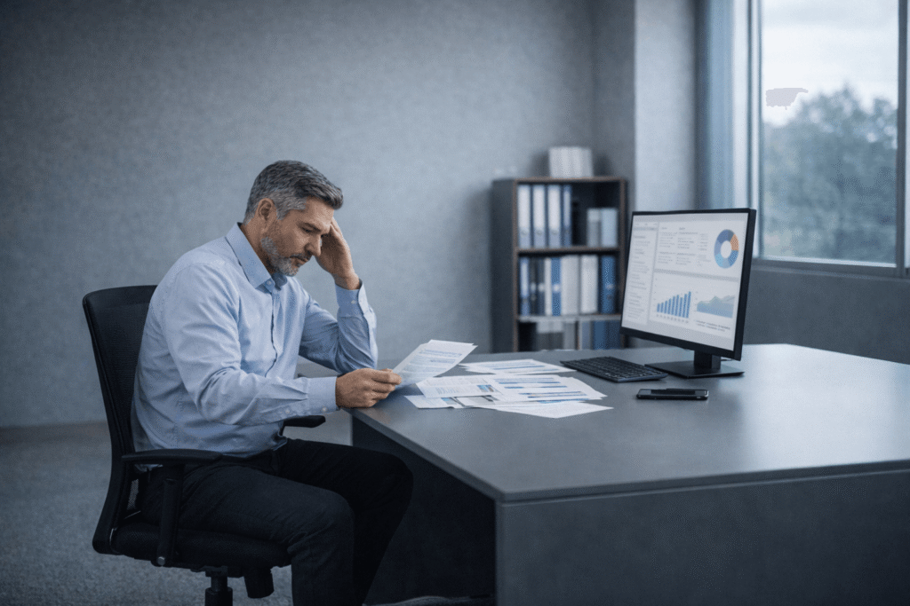 Gestão reativa em transportadora com pressão operacional, custos fiscais e falta de controle financeiro