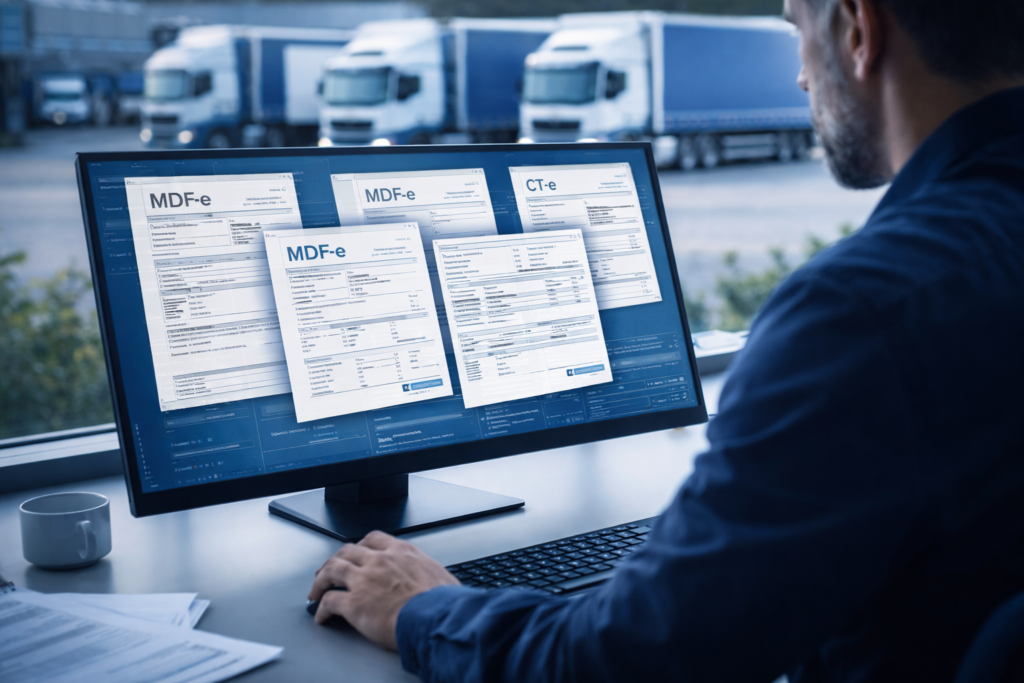 MDF-e consolidando documento fiscal para transporte