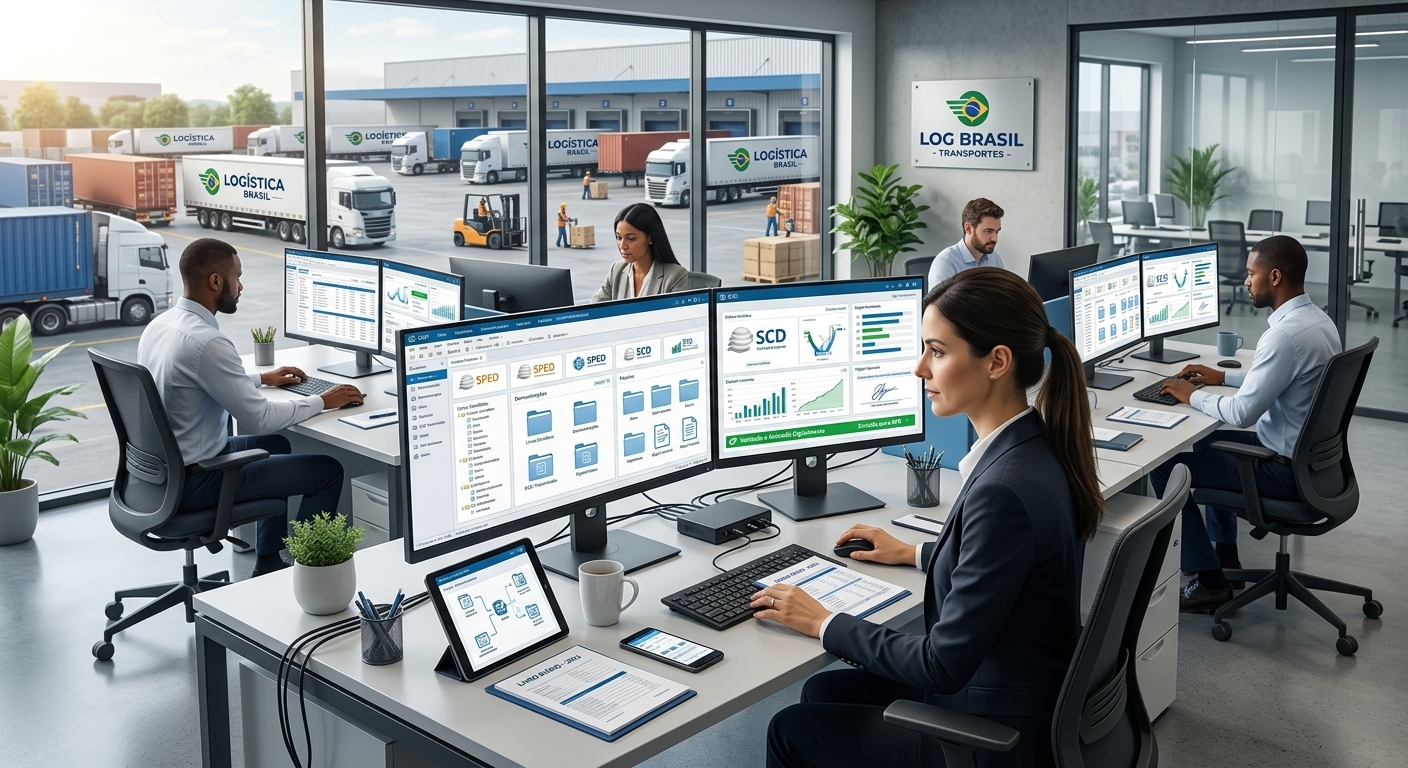 ECD e SPED contábil para empresas de transporte rodoviário