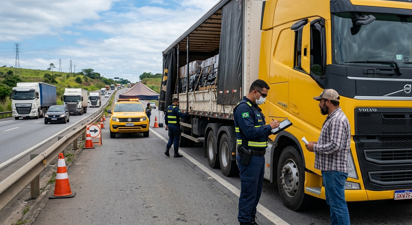 Fiscalização do piso mínimo de frete no transporte rodoviário