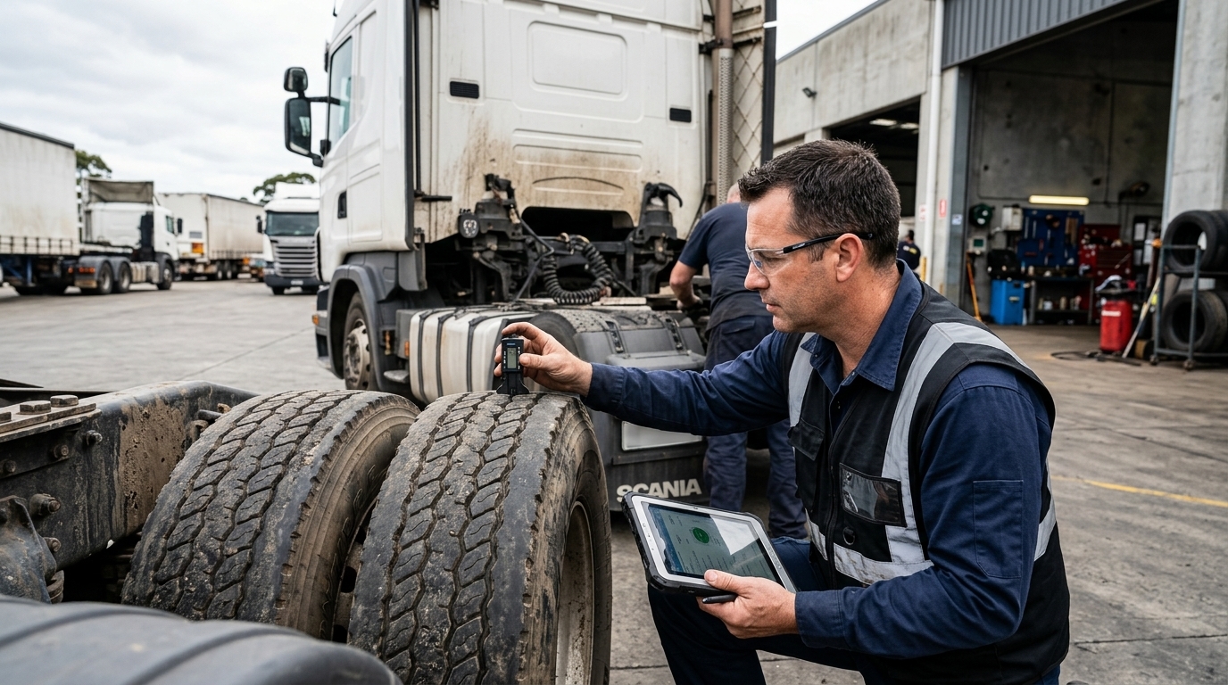 Cálculo de desgaste dos pneus e controle de custos na frota