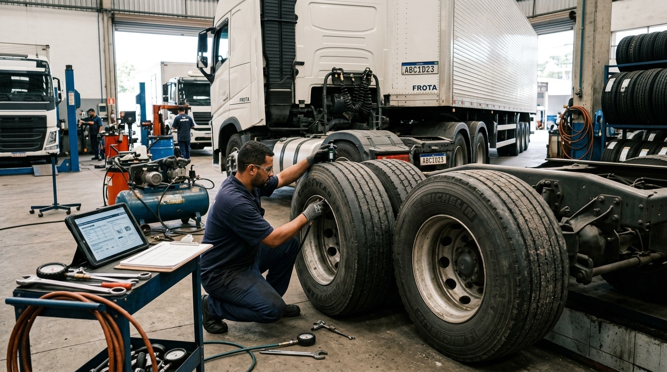 Controle de custos com pneus em transportadoras e gestão de frota