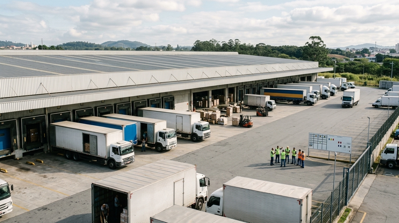 Transportadoras e hubs de entrega na gestão de rotas e distribuição