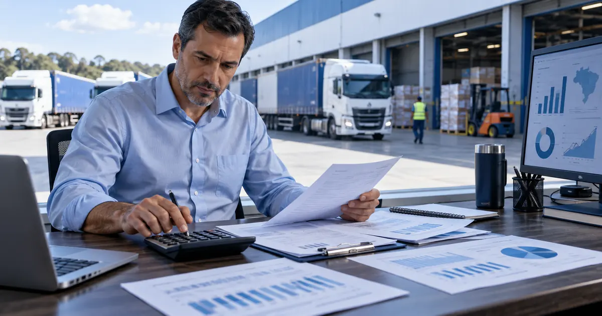 Gestor financeiro de transportadora revisa a base de cálculo do IBS e CBS no frete